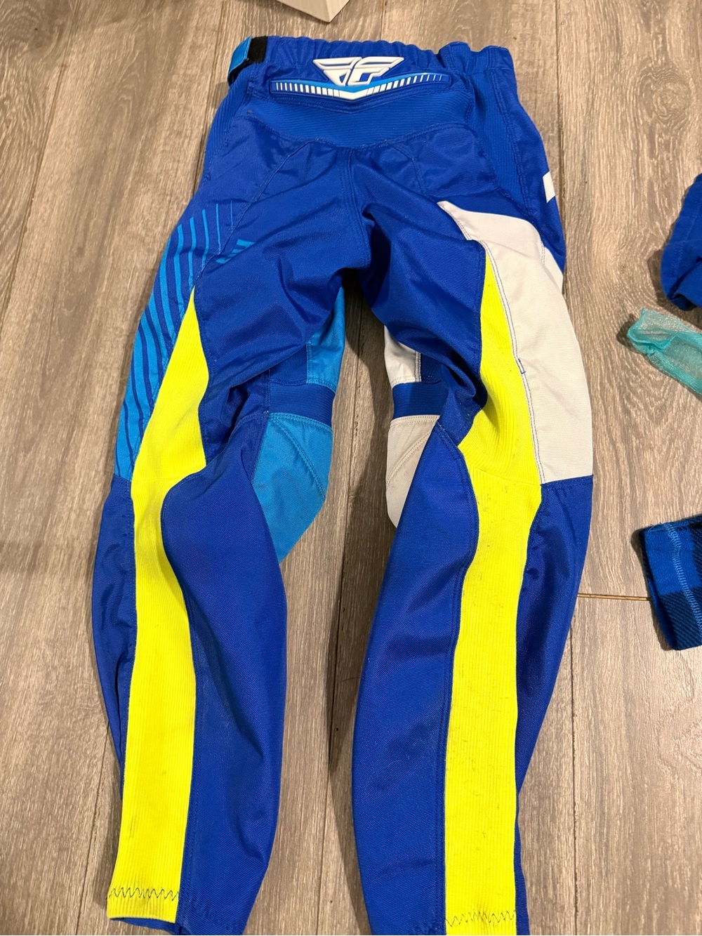 Fly Racing Kids Blue Motocross/BMX Pants - Picture 2 of 3